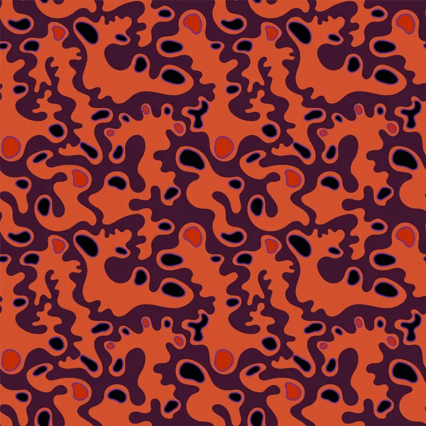 波の形とドットを持つ珍しい抽象ベクトルシームレスなアートワーク — ストックベクタ