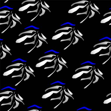 Gradyan geometri yaprakları ile soyut ve pürüzsüz vektör deseni