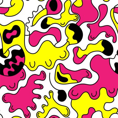 El çizimi vektör desenli benzersiz, kusursuz sanat eseri