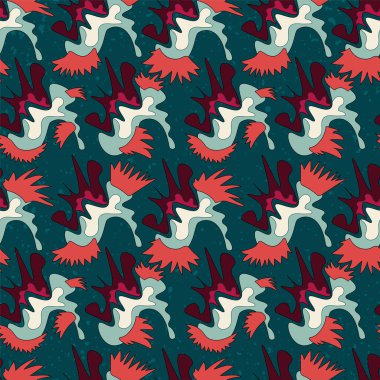 Sıra dışı yineleme kalıpları olan kusursuz vektör çizimi