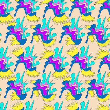 Sıra dışı yineleme kalıpları olan kusursuz vektör çizimi