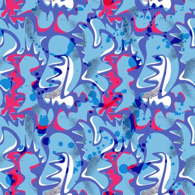 Dalgalar, noktalar ve şekillerle kusursuz ve benzersiz bir desen. 