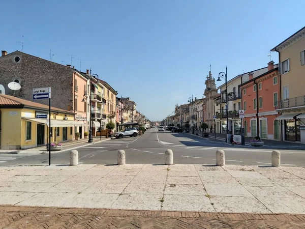 Hoofdstraat Villafranca Verona Verona Italië — Stockfoto