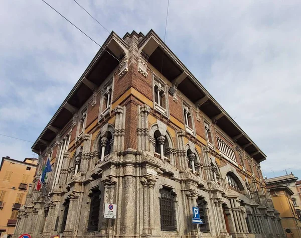 Mantua Lombardia Itália Câmara Comércio Edifício Art Nouveau — Fotografia de Stock