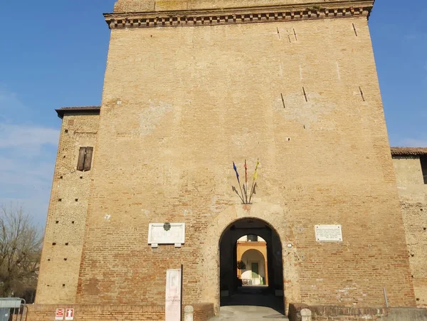 Φρούριο Του Gonzaga Στην Novellara Reggio Emilia Ιταλία — Φωτογραφία Αρχείου