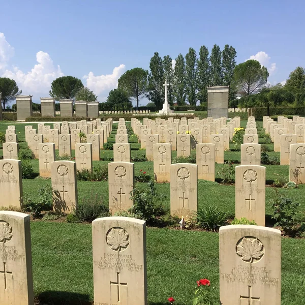 War Cemetery Bodies British Military Commonwealth States Fell Battle Cassino — Stock Photo, Image