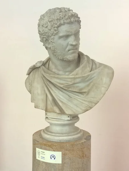 Naples National Archaeological Museum Bust 2Nd Century Which Depicts Emperor — Stock Photo, Image