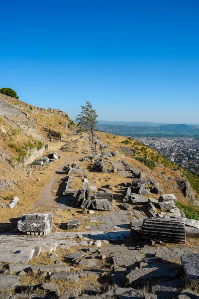 Ancient City Pergamon Bergama Located Izmir City Turkey Ancient Greek — Stock Photo, Image