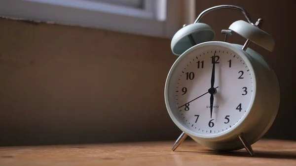 Blue Vintage Alarm Clock — Stock Photo, Image