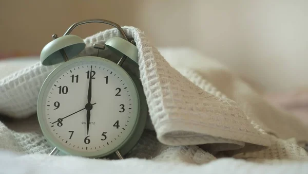 Blue Vintage Alarm Clock — Stock Photo, Image