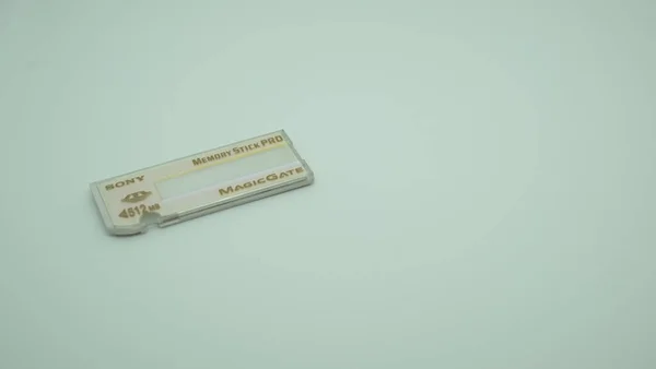 Régi 512 Sony Memory Stick Használt Vintage Sony Digitális Fényképezőgép — Stock Fotó