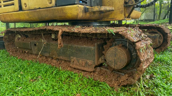 Excavadora Crawler Montaje Marco Pista —  Fotos de Stock