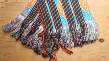 Endonezya 'nın tipik Doğu Nusa Tenggara kumaşı..