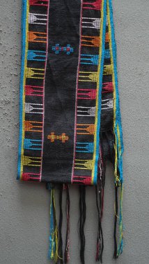 Kuzey Sumatra 'daki Batak halkının geleneksel giysisine 