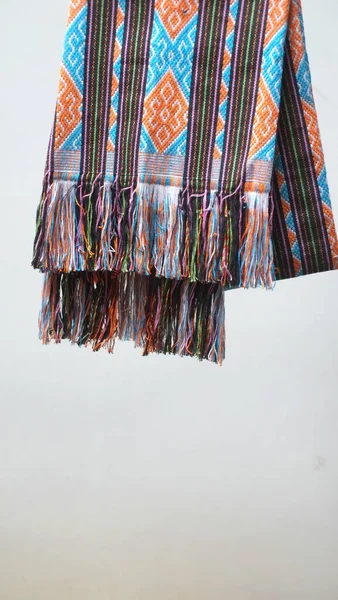 印度尼西亚东努沙登加拉的典型梭织布 图案优美 — 图库照片