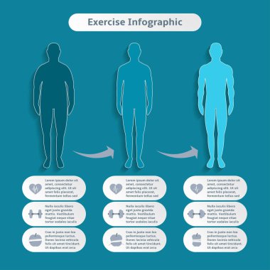 örnek grafik öğeleri Infographic öğeleri erkekler fitness ve sağlık kilo kaybı güç eğitim spor vektör
