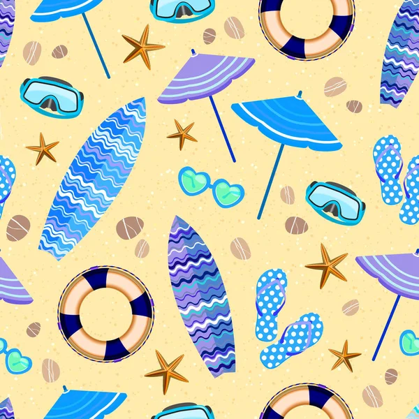 sorunsuz yaz tatil tatil desen arka plan vektör çizim