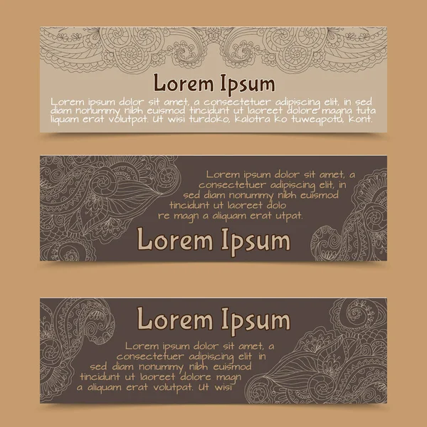 Retro lacework süs yatay ayarlama izole vektör çizim afiş