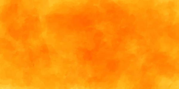 Orange Grunge Aquarell Textur Hintergrund Mit Rauch Pastell Aquarell Farbe — Stockvektor
