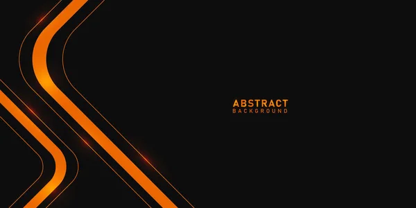 Fondo Abstracto Vector Lujo Negro Naranja Fondo Moderno Tecnología Oscura — Archivo Imágenes Vectoriales