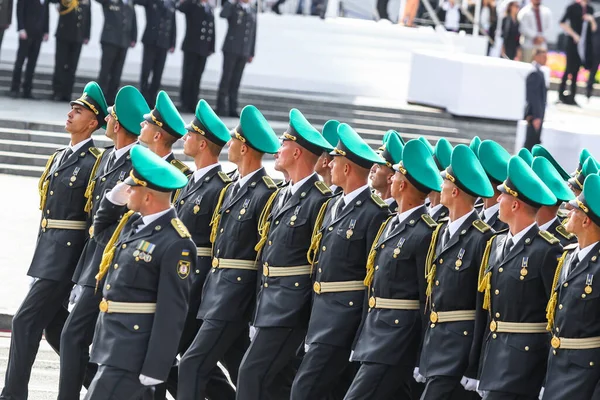 Kyiv Ucrania Agosto 2021 Soldados Las Fuerzas Armadas Ucrania Durante — Foto de Stock
