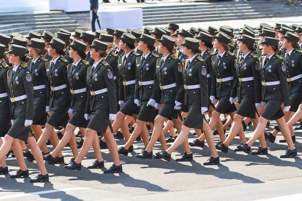 Kyiv Ukraine August 2021 Soldaten Van Strijdkrachten Van Oekraïne Tijdens — Stockfoto