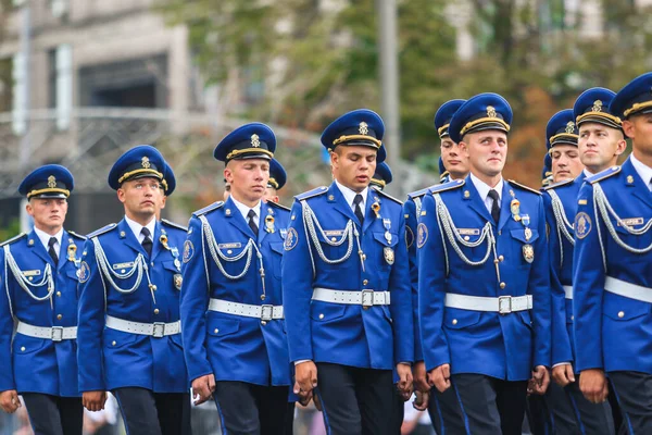 Kyiv Ucraina Agosto 2021 Soldati Delle Forze Armate Ucraine Durante — Foto Stock