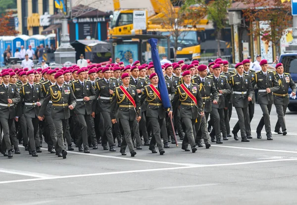 Kyiv Ukraine Αυγούστου 2021 Στρατιώτες Των Ενόπλων Δυνάμεων Της Ουκρανίας — Φωτογραφία Αρχείου