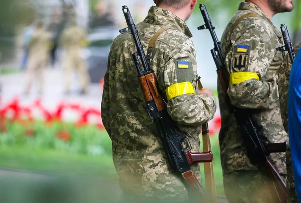 Poltava Ukraine May 2022 Fighter Territorial Defense Ukraine Funeral Ceremony — 스톡 사진