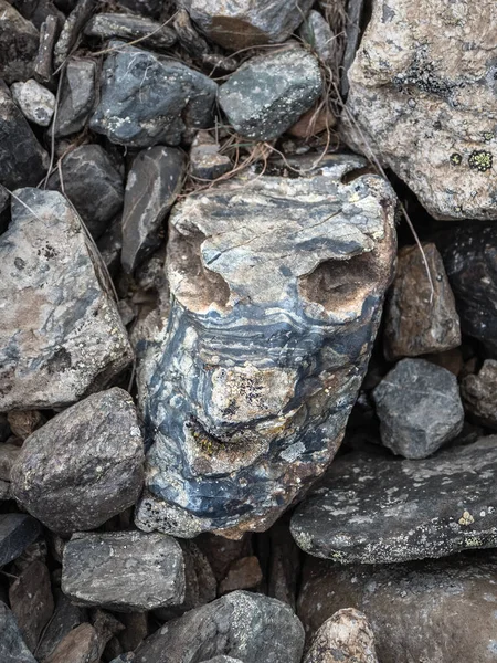 Stone Face Stone Shaped Human Face Mystical Spirits Mountains Locked — Stock Photo, Image