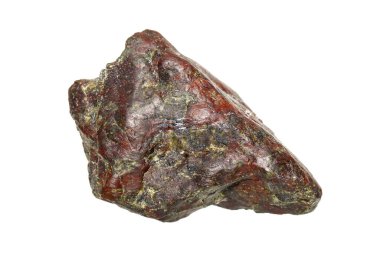 Yılan grubu minerallerinden (Antigorite, Lizardite ve Chrysotile) oluşan ender bulunan bir metamorfik kaya olan Güneydoğu Asya 'dan gelen doğal kaba kırmızı yılan taşı.)