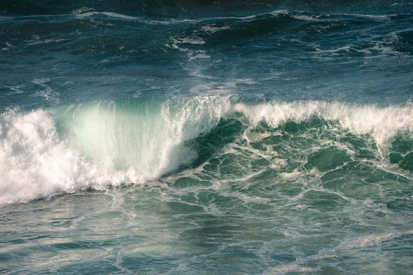 Синьо Зелений Колір Холодної Води Стовбурі Барів Галісії — стокове фото
