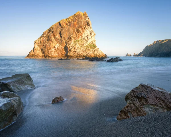 Rocky Outcrop Named Coitelo Banco Loiba Espasante Galicia — Fotografie, imagine de stoc