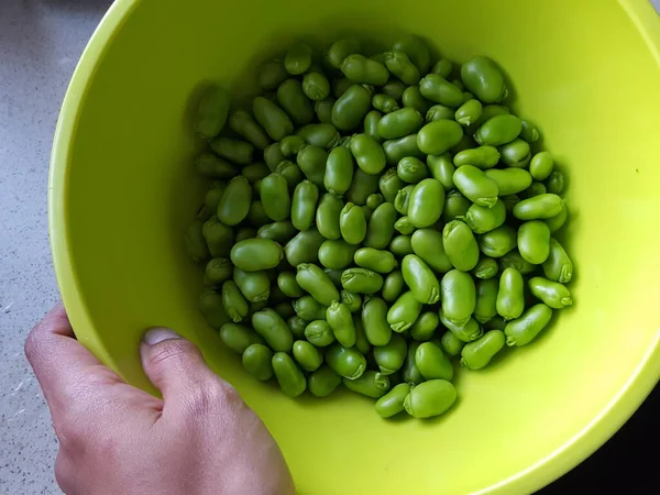 Guisantes Verdes Tazón — Foto de Stock