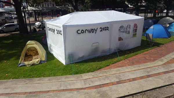 Çadırları olan bir şehir.