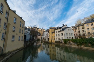 Luxembourg City on a sunny winter day