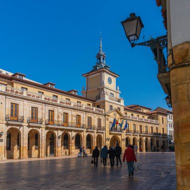 Asturias Prensliği 'ndeki Katedral Kilisesi. Oviedo. İspanya. 