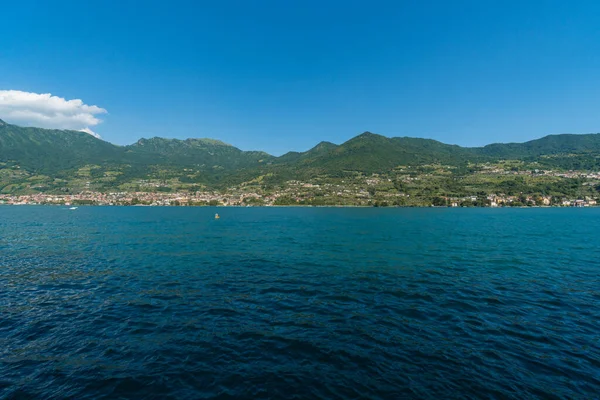 2022 Lago Iseo Italia Situato Tra Province Bergamo Brescia Lago — Foto Stock