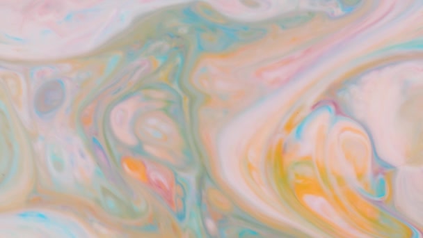 Vopsea Fluidă Colorată Mișcare Arta Modernă Fundal Abstract Imagini Fundal — Videoclip de stoc