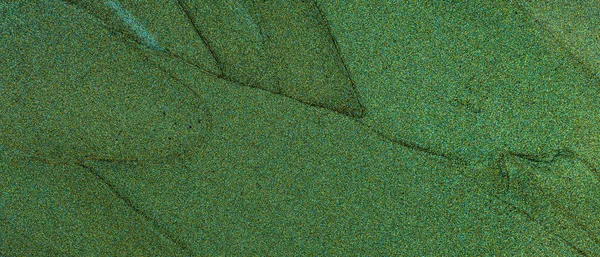 Groene Glitter Textuur Achtergrond Met Penseelstreken Van Glanzende Olieverf Sprankelend — Stockfoto
