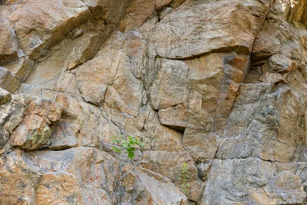 Zerstörung Des Felsens Des Berges Nach Der Explosion Risse Granitgestein — Stockfoto