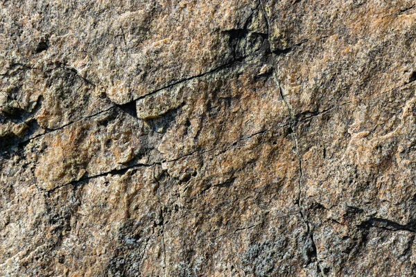 Textuur Van Granieten Rots Gebarsten Stenen Oppervlak Door Verwering Sluit — Stockfoto