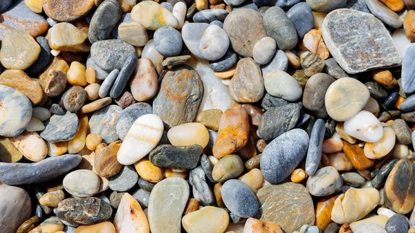 Sea Stone Pebble Background Abstract Nature Background Pebble Stones Full — Stock Photo, Image