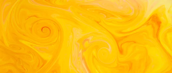 Arte Fluido Fondo Naranja Dorado Abstracto Fondo Pigmento Pintura Amarillo —  Fotos de Stock