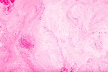 Pembe sıvı boya arka planı. Soyut pembe psikedelik arka plan. Sıvı Sanat Duvar Kağıdı