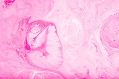 Pembe sıvı boya arka planı. Soyut pembe psikedelik arka plan. Sıvı Sanat Duvar Kağıdı