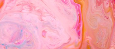 Soyut renkli arkaplan. Sıvı sanat duvar kağıdı, sıvı canlı renkler. Çok renkli sıvı yüzey. Moda arkaplanı