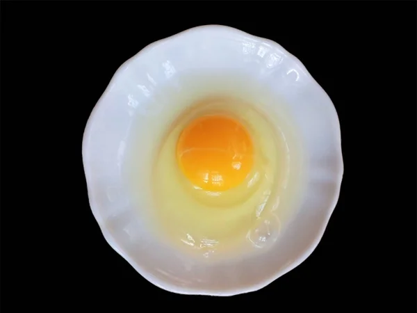 Żółtko Jaj Gotowane Jajko Smażone — Zdjęcie stockowe