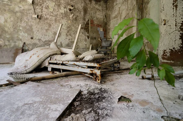 Hospital Prypiat Zona Exclusão Chernobyl Ucrânia Foto Alta Qualidade — Fotografia de Stock