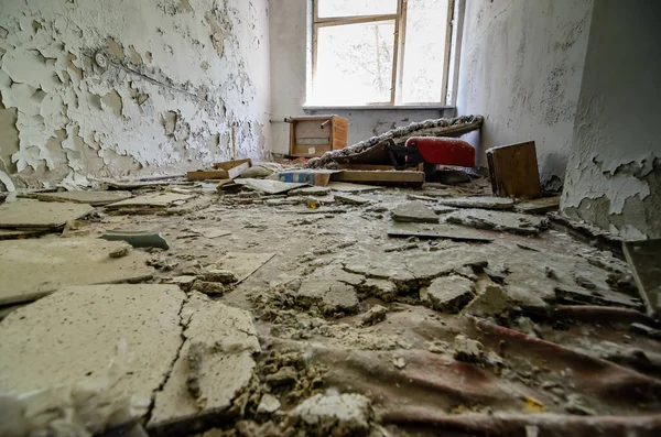 Hospital Prypiat Zona Exclusão Chernobyl Ucrânia Foto Alta Qualidade — Fotografia de Stock